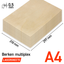 Lasersheets 10 x A4 Contrachapado de abedul de 0.5 mm | 210 x 297 mm | Pack ahorro | Para corte láser, modelismo, manualidades, CNC, pirografía