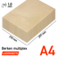 Lasersheets 10 x A4 Contrachapado de abedul de 1mm | 210 x 297 mm | Pack ahorro | Para corte láser, maquetismo, hobby, CNC, pirografía