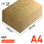 Lasersheets 10 x A4 1mm MDF | 210 x 297 mm | Pack ahorro | Para corte láser, maquetismo, hobby, CNC, pirografía