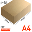 Lasersheets 10 x A4 3mm MDF | 210 x 297 mm | Pack ahorro | Para corte láser, maquetismo, hobby, CNC, pirografía