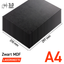 Lasersheets 10 x A4 MDF Negro de 3mm | 210 x 297 mm | Pack ahorro | Para corte láser, maquetas, hobby, CNC, pirografía