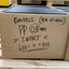 Pack de PP negro de 0,8 mm, 10 planchas de 61 x 37 cm