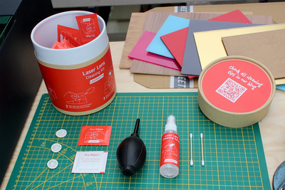 Kit de limpieza de lentes láser