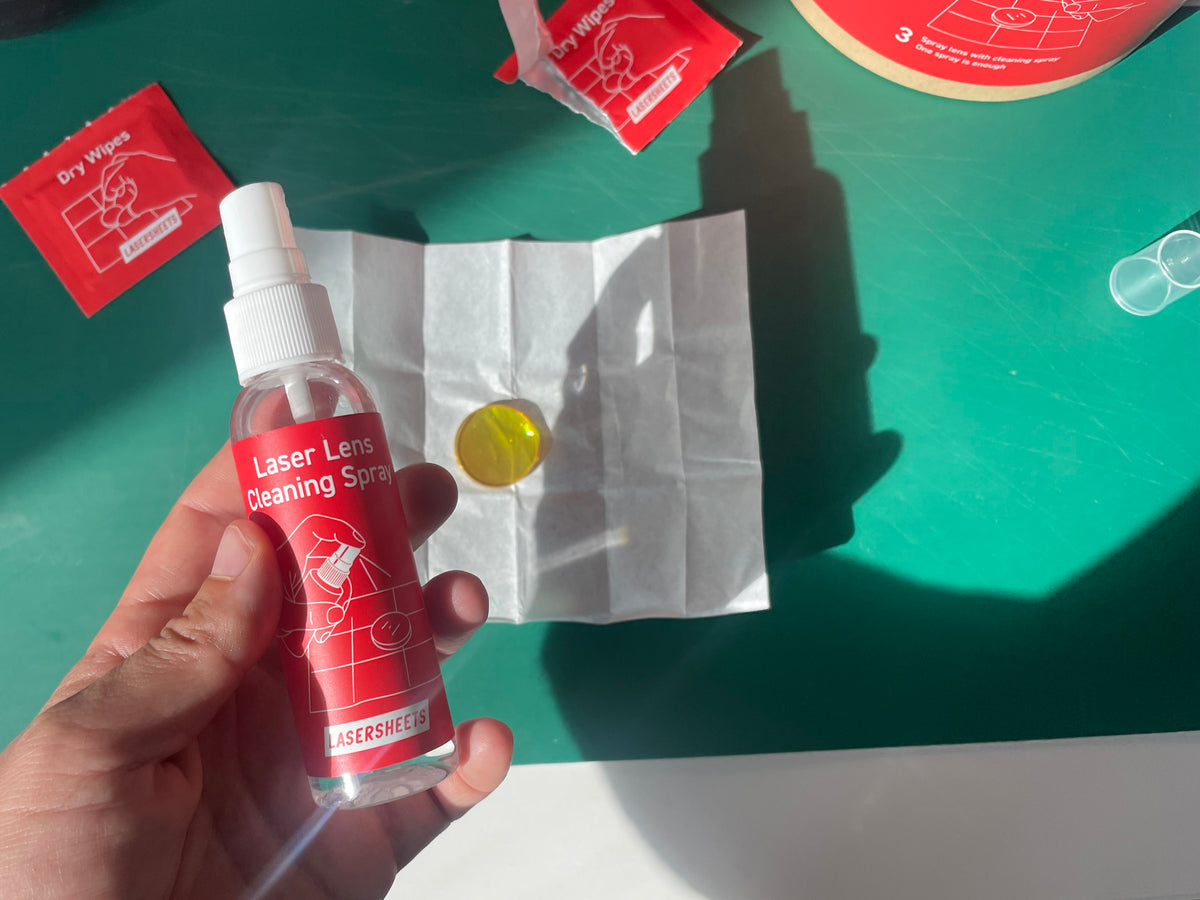 Kit de limpieza de lentes láser
