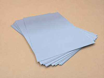 Pack de PP gris de 0,8 mm, 10 planchas de 61 x 37 cm