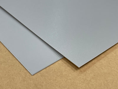 Pack de PP gris de 0,8 mm, 10 planchas de 61 x 37 cm